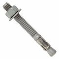 Powers 1/2in x 3-3/4in Power-Stud HD5 Wedge Expansion Anchors, Hot Dipped Galvanized Steel, 50PK POW 7722HD5